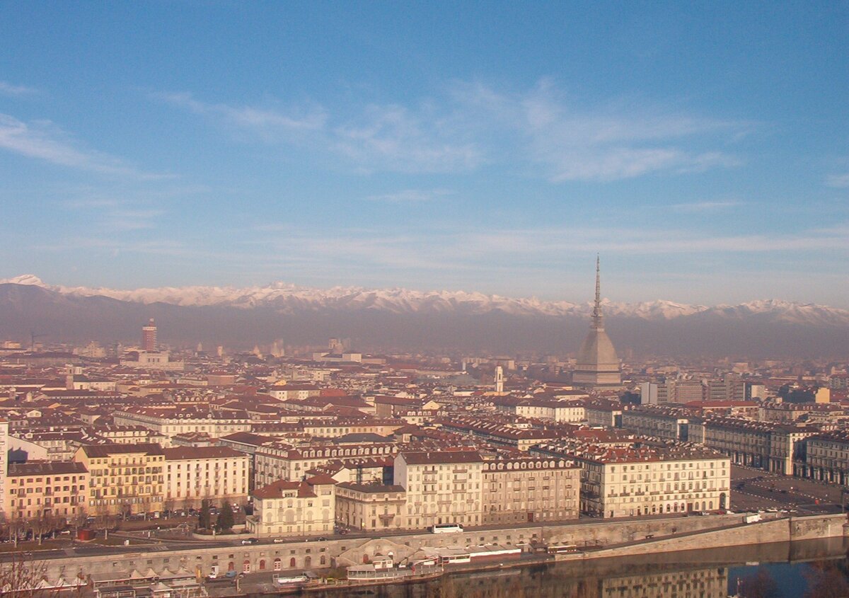 Torino skyline from Monte dei Cappuccini